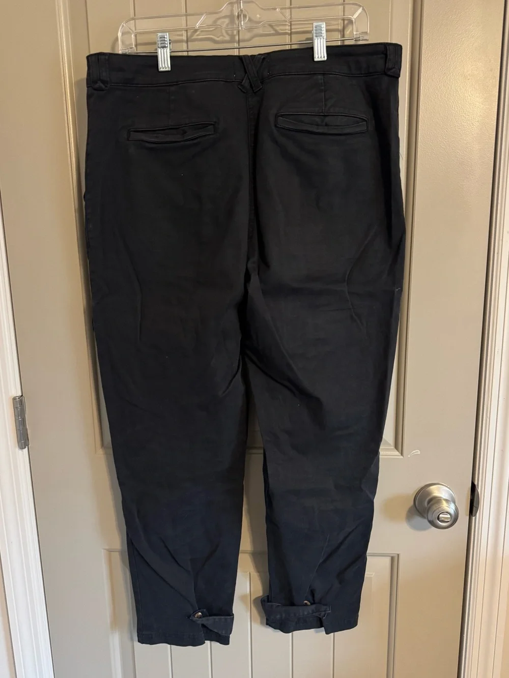 H&M Black Cargo Pants with Flap Pockets